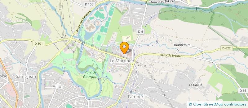 localisation de l'entreprise CLINIQUE VETERINAIRE DU SIDOBRE à CASTRES