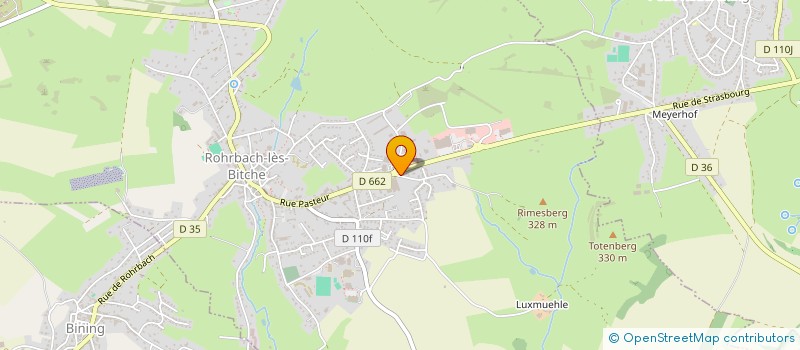 localisation de l'entreprise CLINIQUE VETERINAIRE DU STOCKWALD  ROHRBACH-LES-BITCHE