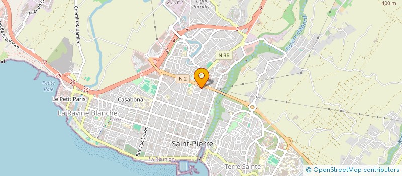 localisation de l'entreprise CLINIQUE VETERINAIRE DU SUD à SAINT-PIERRE