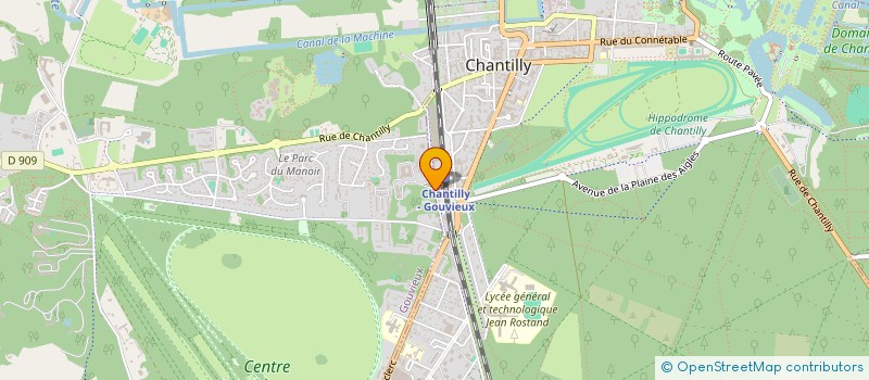 localisation de l'entreprise CLINIQUE VETERINAIRE EQUINE DE CHANTILLY à GOUVIEUX