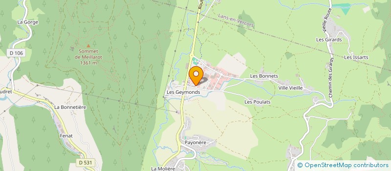 localisation de l'entreprise CLINIQUE VETERINAIRE L'OURS DU VERCORS à VILLARD-DE-LANS
