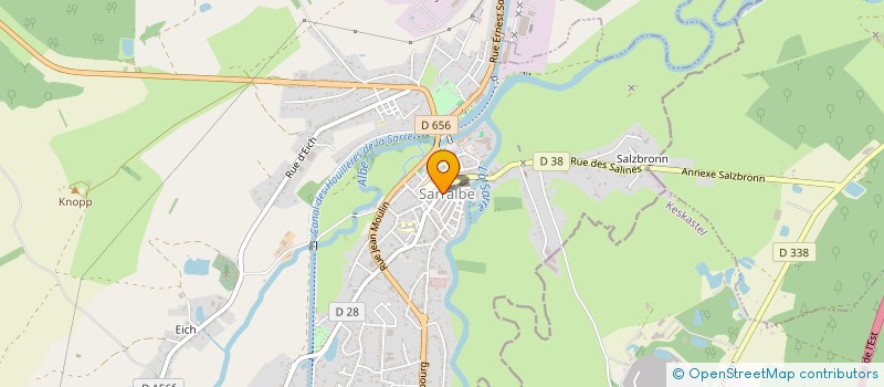 localisation de l'entreprise CLINIQUE VETERINAIRE LE MAINE  SARRALBE