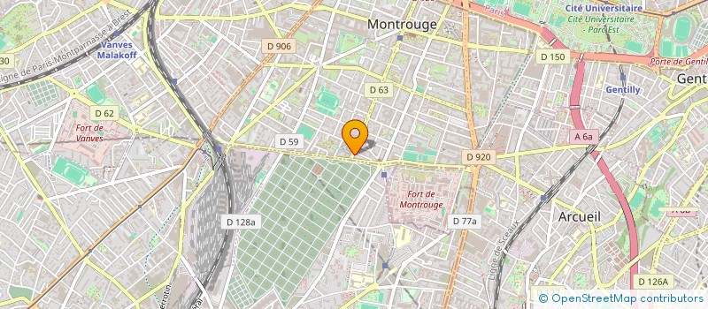 localisation de l'entreprise CLINIQUE VETERINAIRE MONTROUGE  MONTROUGE