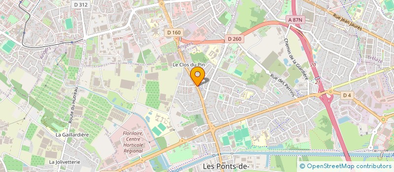 localisation de l'entreprise CLINIQUE VETERINAIRE MOUNEYRAC-BRETON-LOYER-NAVEL à LES PONTS-DE-CE