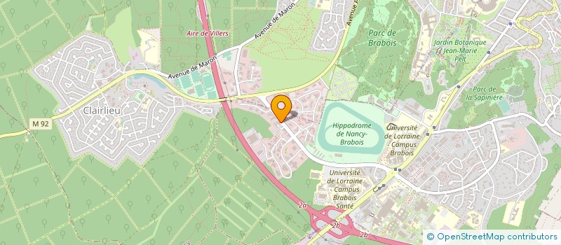 localisation de l'entreprise CLINIQUE VETERINAIRE ORCIANE à VANDŒUVRE-LES-NANCY