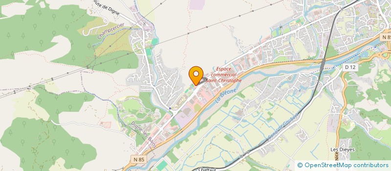 localisation de l'entreprise CLINIQUE VETERINAIRE SAINT CHRISTOPHE  DIGNE-LES-BAINS