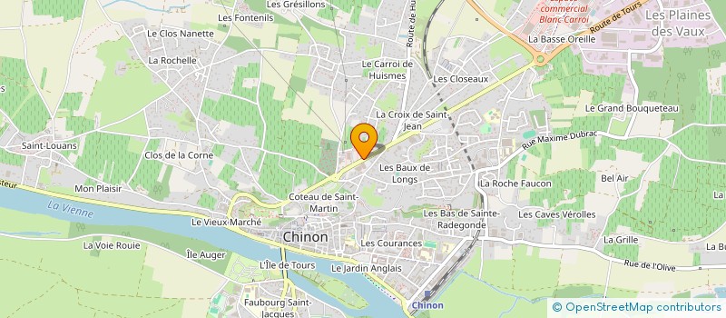 localisation de l'entreprise CLINIQUE VETERINAIRE SAINT JEAN  CHINON