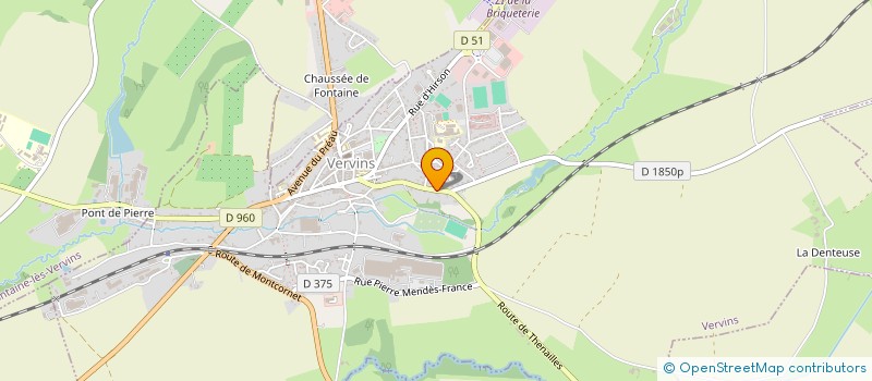 localisation de l'entreprise CLINIQUE VETERINAIRE SAINTE-ANNE à VERVINS