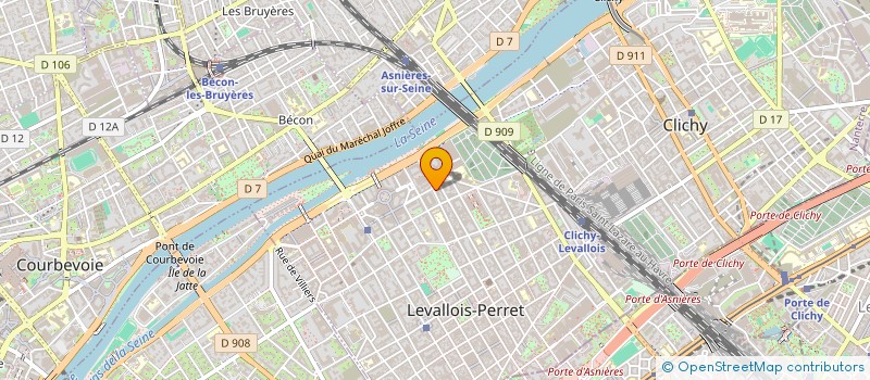 localisation de l'entreprise CLINIQUE VETERINAIRES V24 à LEVALLOIS-PERRET