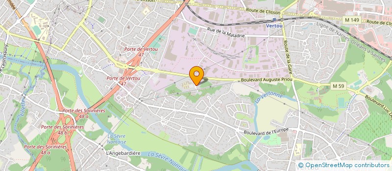 localisation de l'entreprise CLINIQUE VETOCEANE à VERTOU