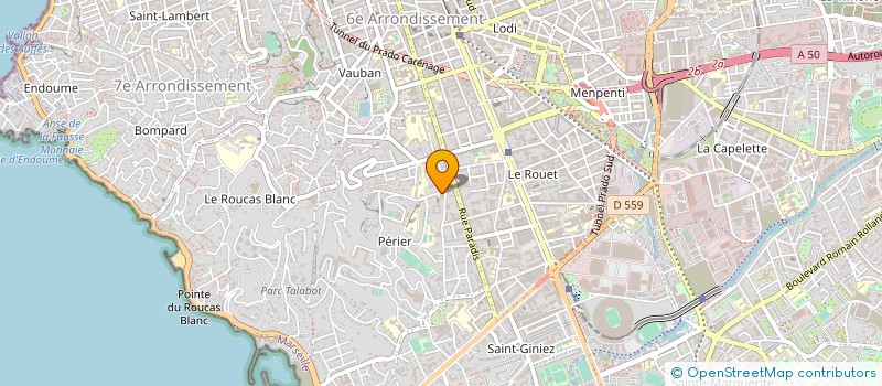 localisation de l'entreprise CLINIQUE WULFRAN PUGET CHIRURGIE à MARSEILLE