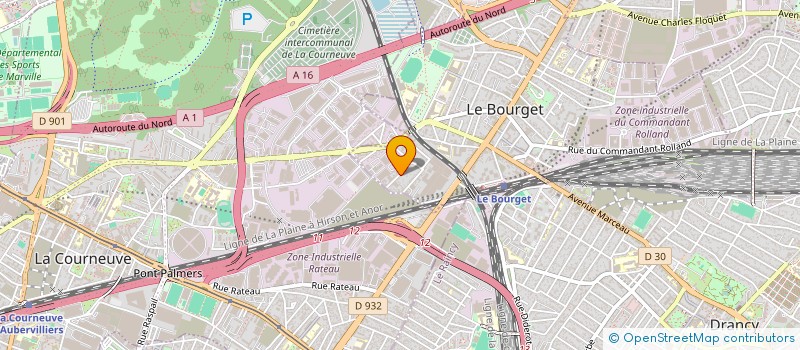localisation de l'entreprise CLINIQUECARSERVICE à LE BOURGET