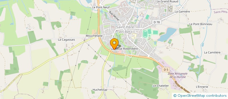 localisation de l'entreprise CLINIQUES VETERINAIRES REUNIES à SAINT-PERE-EN-RETZ