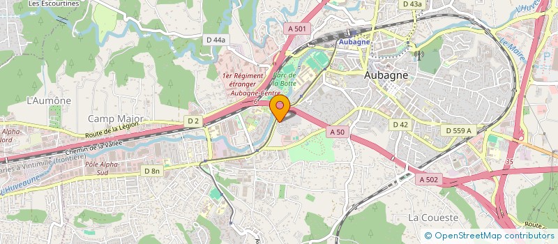 localisation de l'entreprise CLINIREACT à AUBAGNE