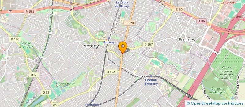 localisation de l'entreprise CLINISYSTEM à ANTONY