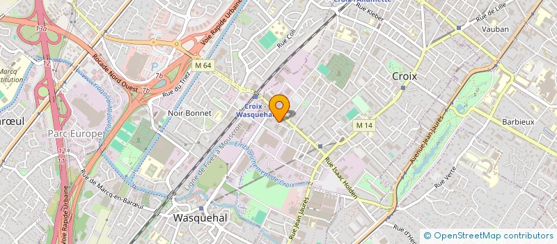 localisation de l'entreprise CLINITEX GRAND LILLE NORD à CROIX