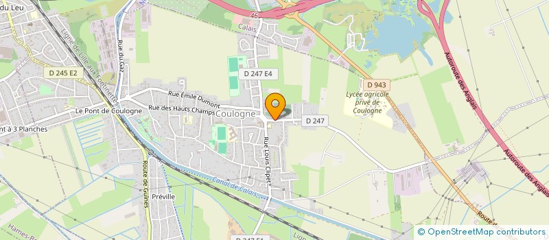 localisation de l'entreprise CLINITEX LITTORAL NORD  COULOGNE