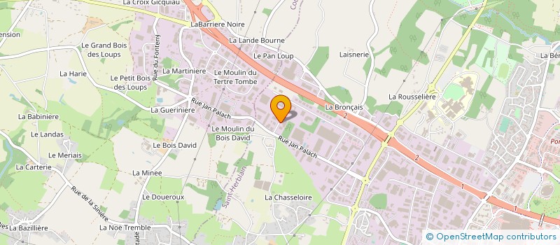 localisation de l'entreprise CLINITEX PAYS DE LA LOIRE à SAINT-HERBLAIN