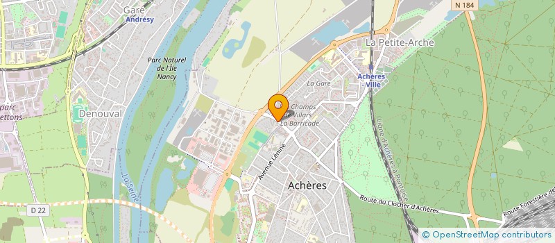 localisation de l'entreprise CLINIVET ACHERES  ACHERES