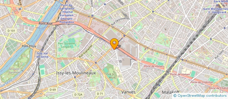 localisation de l'entreprise CLINKERS POLIET ET CHAUSSON à ISSY-LES-MOULINEAUX