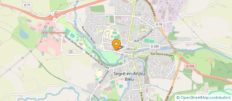 localisation de l'entreprise CLINKY à SEGRE-EN-ANJOU BLEU