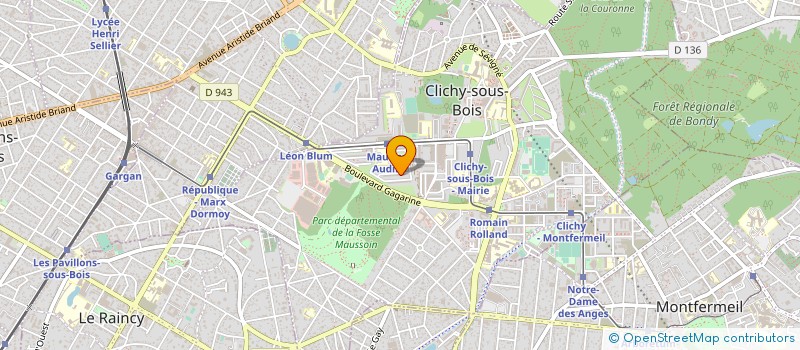 localisation de l'entreprise CLINNET NETTOYAGE ET SERVICES à CLICHY-SOUS-BOIS