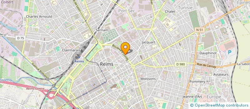 localisation de l'entreprise CLINOTECH à REIMS