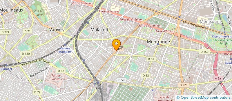localisation de l'entreprise CLINSEARCH  MALAKOFF
