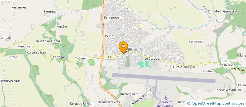 localisation de l'entreprise CLINT  BENODET