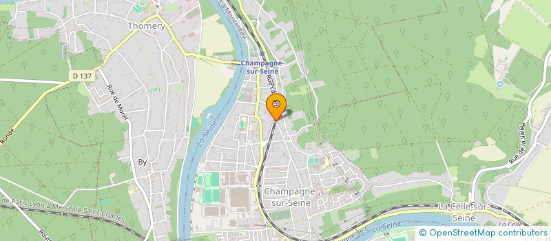 localisation de l'entreprise CLINVEST  CHAMPAGNE-SUR-SEINE