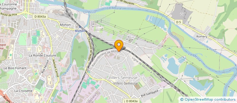 localisation de l'entreprise CLIO  VILLERS-SEMEUSE