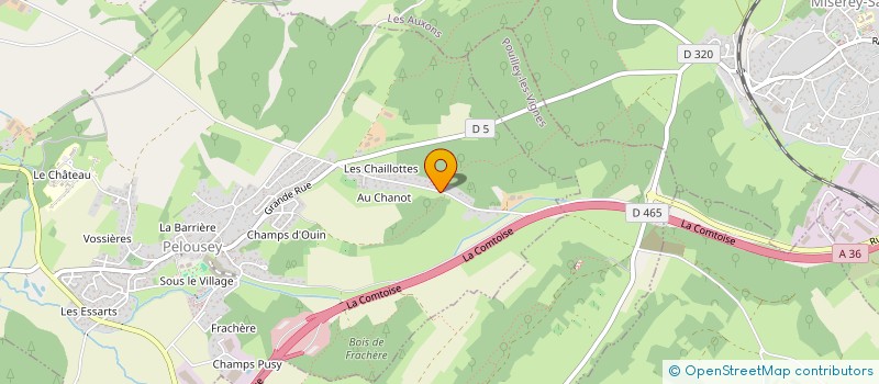 localisation de l'entreprise CLIONE  PELOUSEY