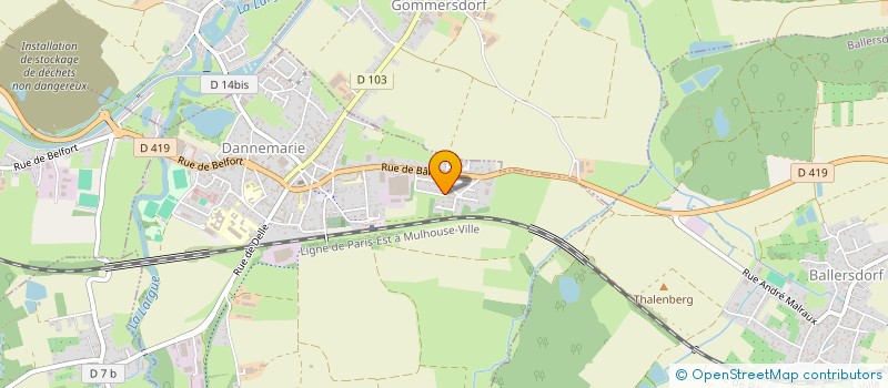 localisation de l'entreprise CLIP  DANNEMARIE