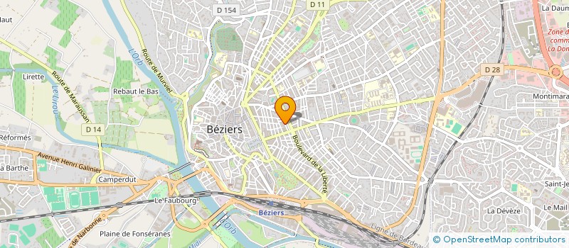 localisation de l'entreprise CLIP COMMUNICATION à BEZIERS