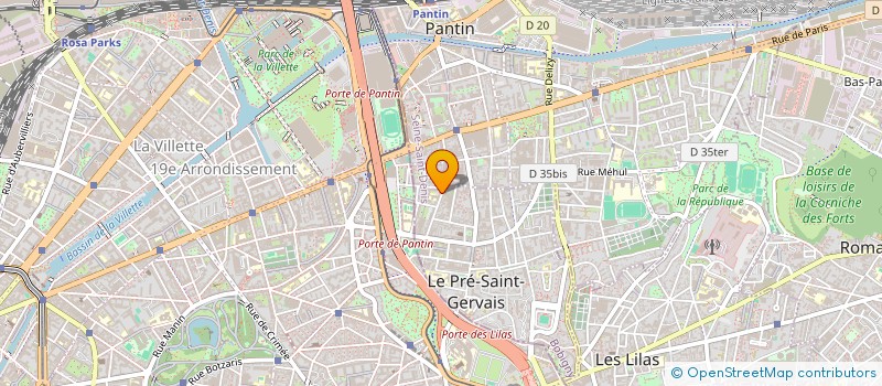 localisation de l'entreprise CLIP SERVICES à LE PRE-SAINT-GERVAIS