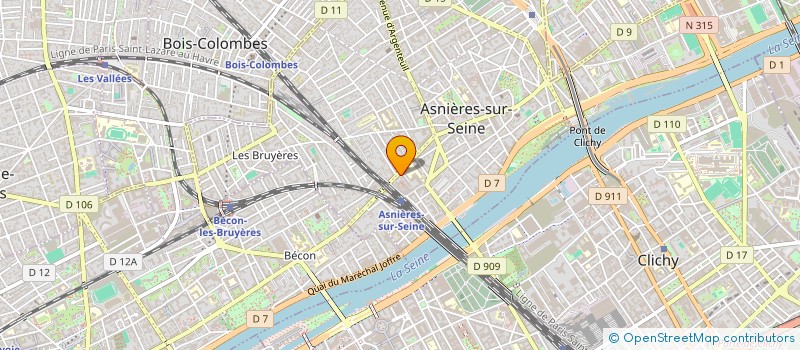 localisation de l'entreprise CLIPAM DISTRIBUTION  ASNIERES-SUR-SEINE