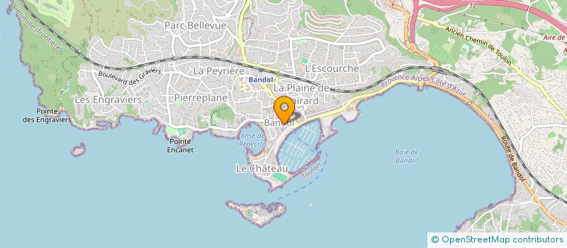 localisation de l'entreprise CLIPPER MARINE à BANDOL