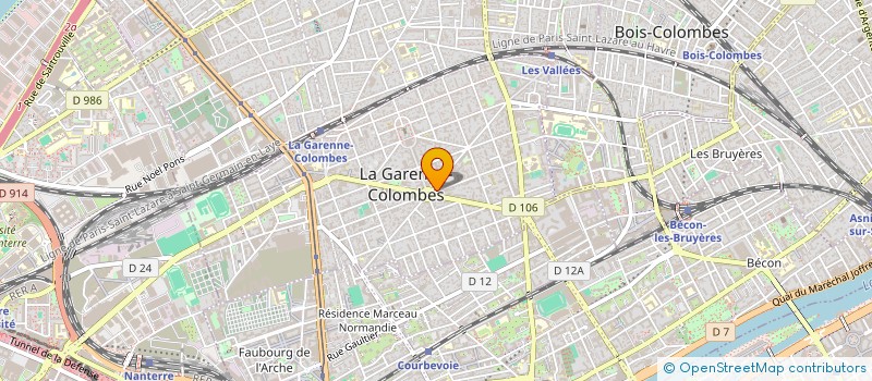 localisation de l'entreprise CLIPPERTON FRANCHISES à LA GARENNE-COLOMBES