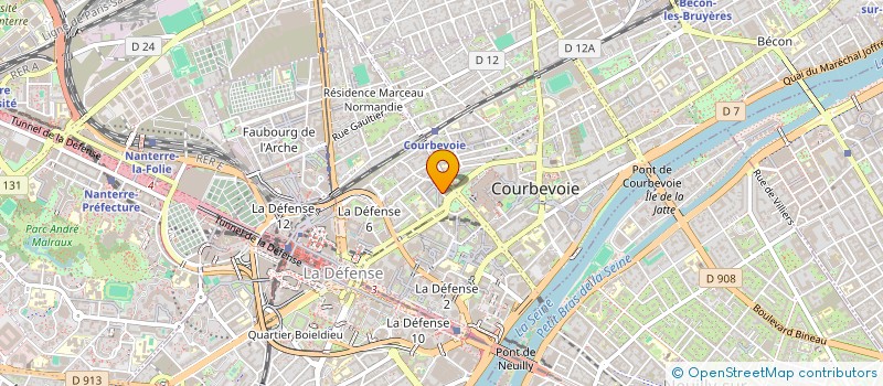 localisation de l'entreprise CLIRIS à COURBEVOIE