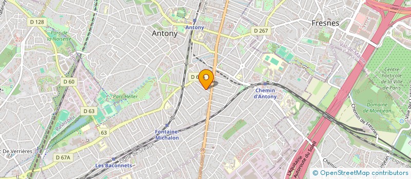 localisation de l'entreprise CLISIR à ANTONY