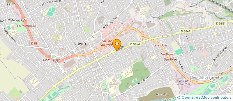 localisation de l'entreprise CLISS XXI à LIEVIN