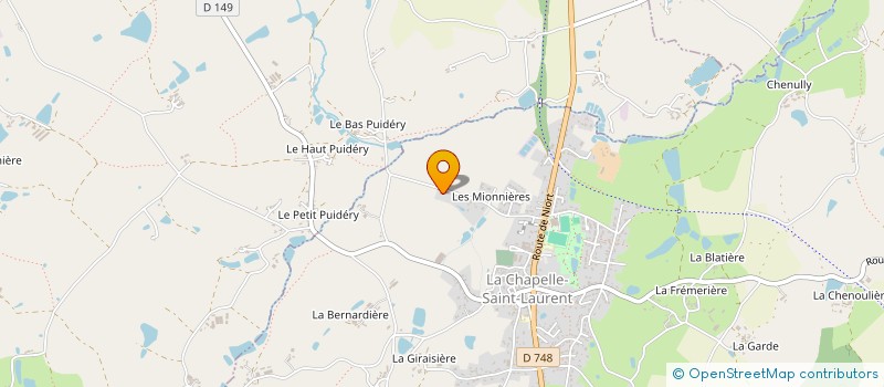 localisation de l'entreprise CLISSON  LA CHAPELLE-SAINT-LAURENT