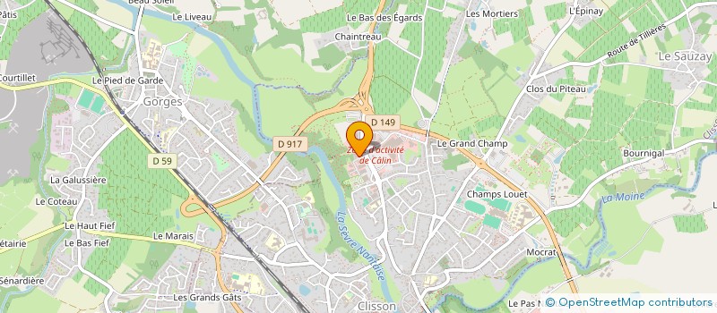 localisation de l'entreprise CLISSON CONTROLE AUTOMOBILES  CLISSON