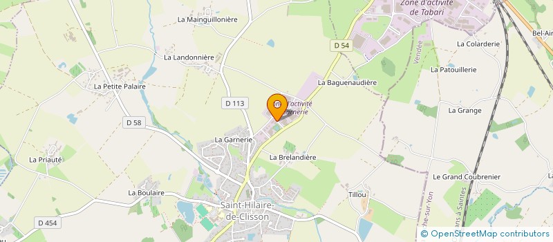 localisation de l'entreprise CLISSON FROID SERVICE à SAINT-HILAIRE-DE-CLISSON