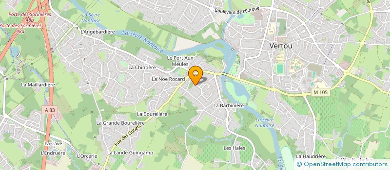 localisation de l'entreprise CLISSON GUYOMARCH  VERTOU