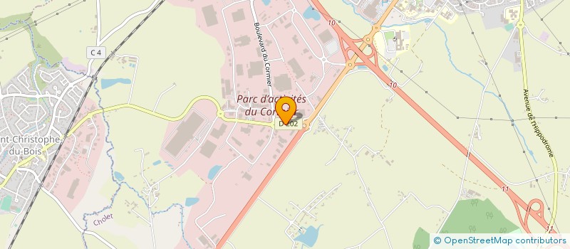 localisation de l'entreprise CLISSON IMMO à CHOLET