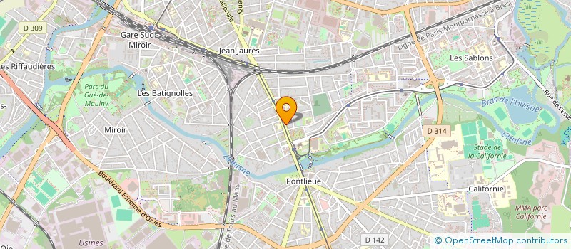 localisation de l'entreprise CLIVANA  LE MANS