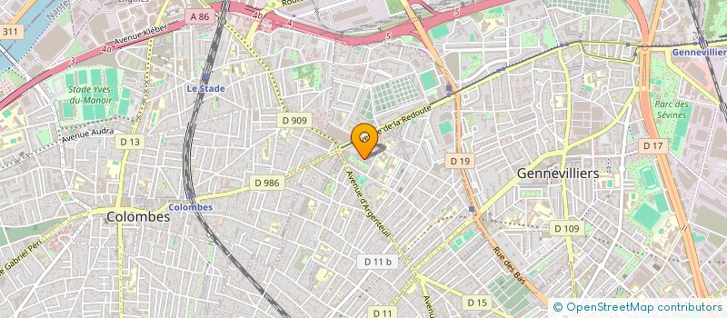 localisation de l'entreprise CLIXEL - DIGITAL AGENCY  ASNIERES-SUR-SEINE