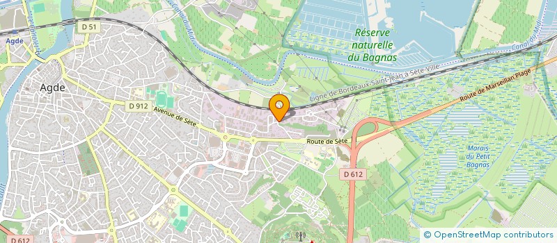 localisation de l'entreprise CLJ  AGDE