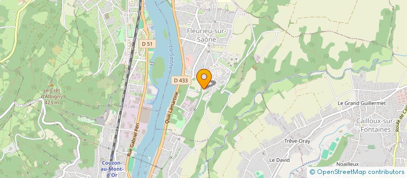 localisation de l'entreprise CLJ  FLEURIEU-SUR-SAONE